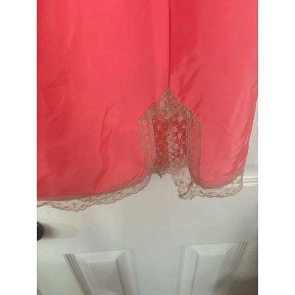 Fischer Heavenly Lingerie Size 30 Color Salmon Tan Lace Trim - Picture 4 of 10